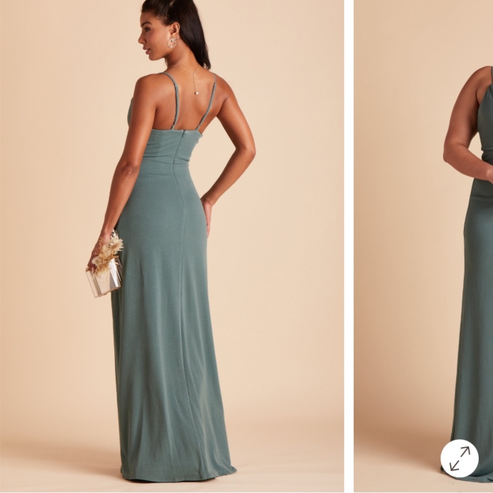 Birdy Grey Ash Dress in Sea Glass NWT Sz Large Bridesmaid Dress Sleeveless - Picture 3 of 12